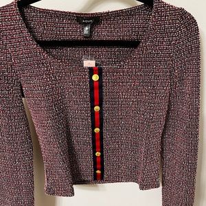 Bloomingdale’s Aqua exclusive sweater shirt NWT